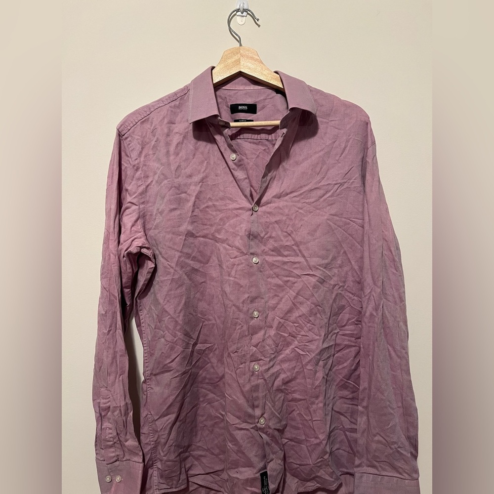 Salmon Hugo Boss Dress Shirt